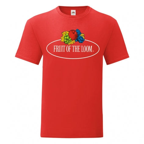 T-shirt vintage Fruit of the Loom avec grand logo imprimé
