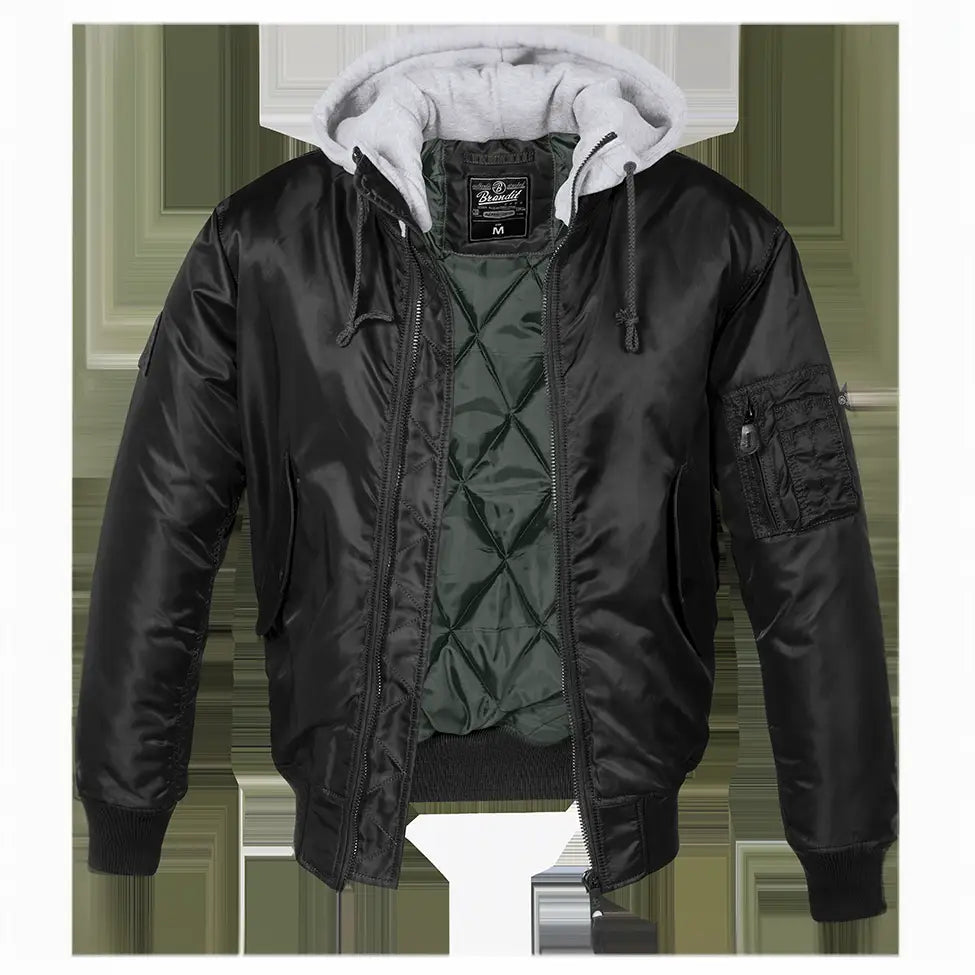 Hooded Ma1 Bomber Jacket Winter - Brandit