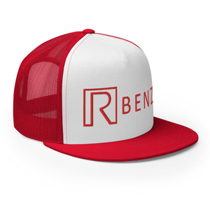 R-benz Red White Trucker Cap